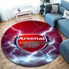 Arsenal F Round Area Rug,Carpet Rug for Living Room Bedroom Sofa Playroom Decor,Non-slip Floor Mat