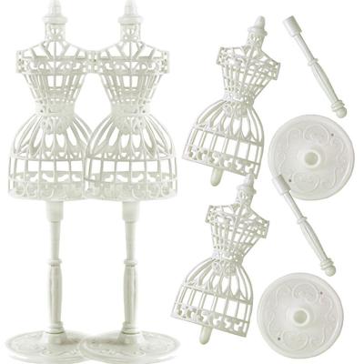 2 Sets 1/6 Doll Clothes Display Mannequin Doll Accessories for 30cm Clothes Dress Holder Dollhouse Furniture Toy