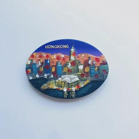 

Магніт Цзюфень: Тайвань, Макао та Гонконг Сувенір—Пейзажі в смолі