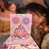 Blowable Led Candle Happy Birthday Card Musical and Light Luxurious Foil Stamping Cards  All Ages