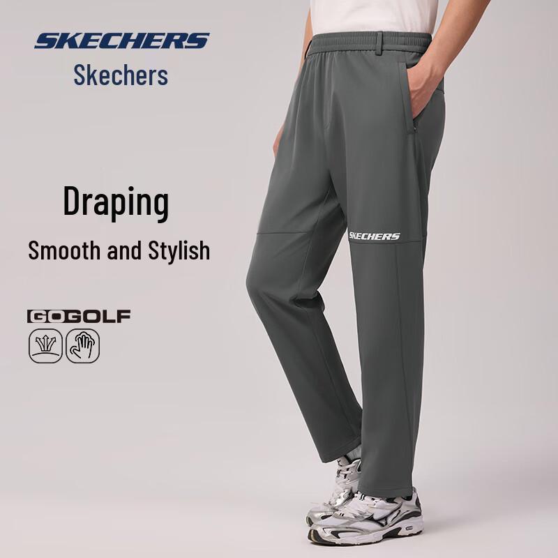 Skechers Men s 2025 Autumn/Winter Straight-Leg Woven Casual Pants XL