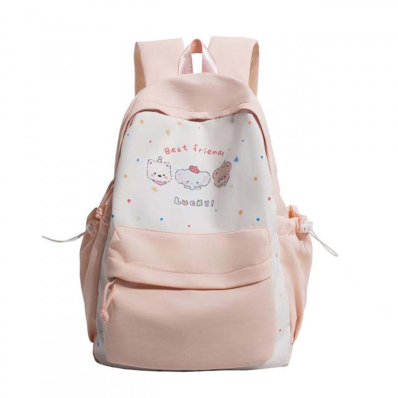 Schoolbag new casual small fresh cute printed backpack junior high school student schoolbag simple and light commuting versatile backpack