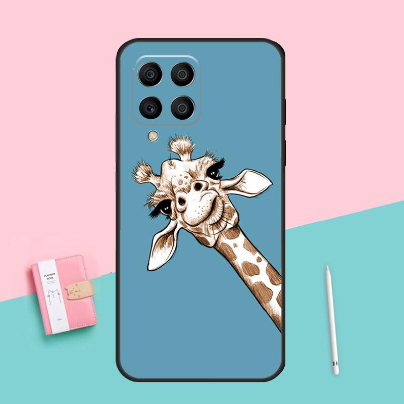 Cute Cartoon Animal Giraffe For Samsung Galaxy M52 M32 M06 M16 M13 M14 M33 M12 M31 M55 M15 M11 M21 M35 M53 M34 M54 Case