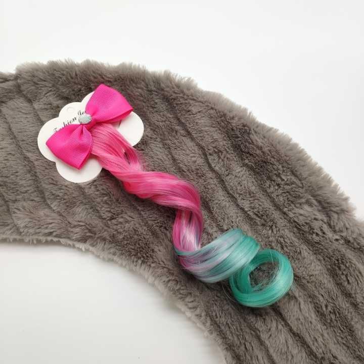 1PC Child Cute Bowknot Crystal Elastic Hair Band Rubber Band Hair Accessories Kids Wig Headband Girls Twist Braid Rope Headdress