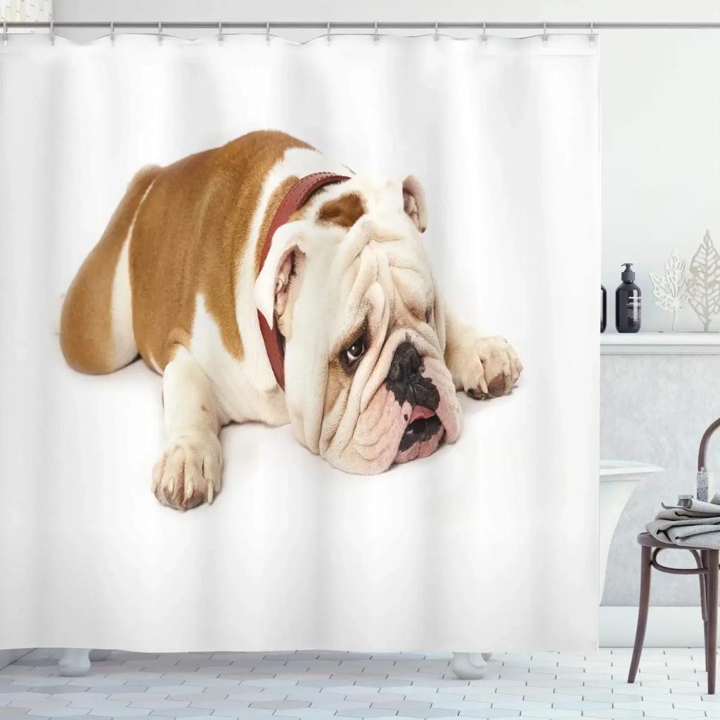 Multi-design Bathroom Curtain With Hooks Easy Install Waterproof Washable For Home Hotel Bathtub Decor