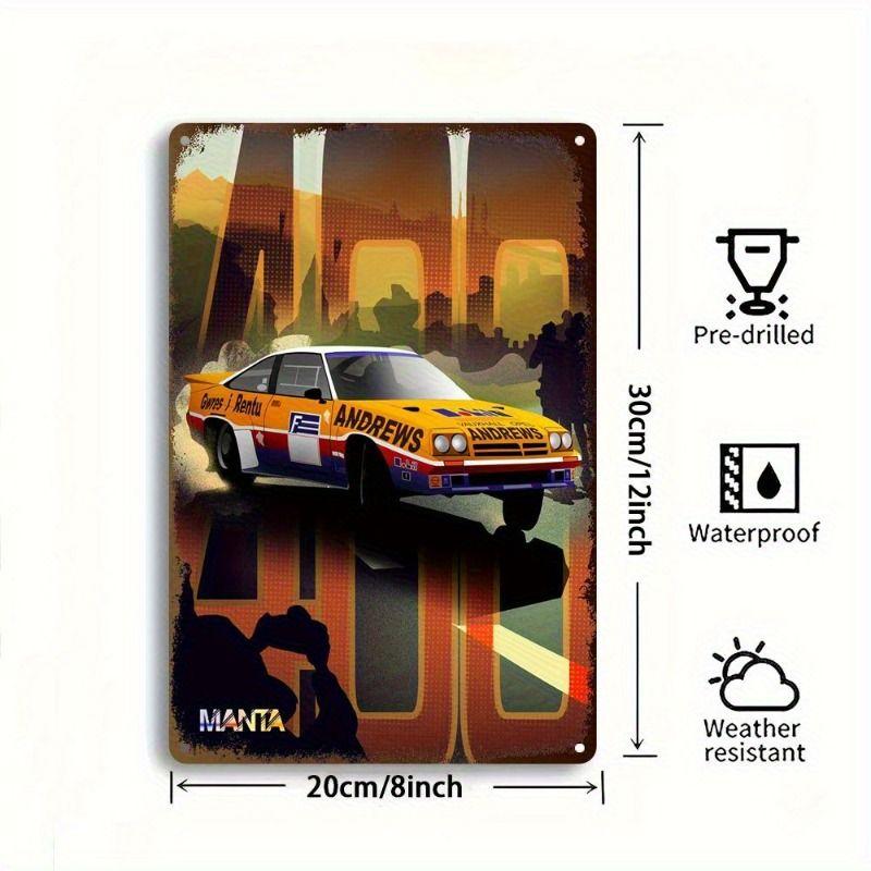 Automotive Metal Decorative Painting: Gifts for Car Lovers Garage Home Style
