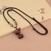 Unisex Retro Sandalwood Deer Pendant Necklace