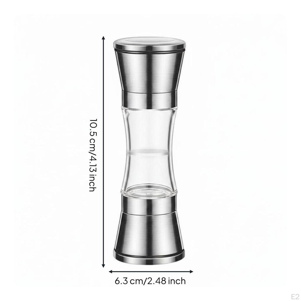 Manual Pepper Easy To Refill Refillable Through Design Seasoning for Home Cooks,