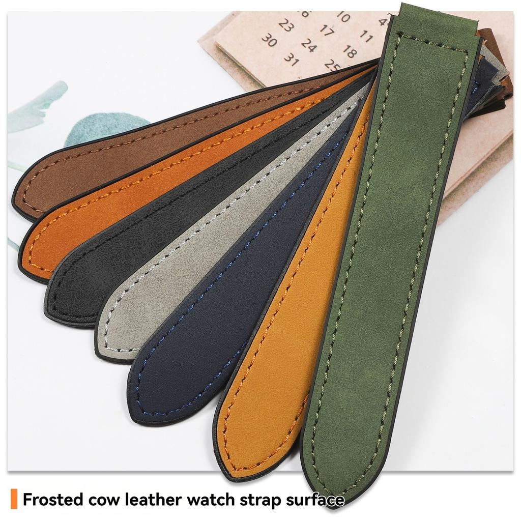 For Casio Small Square A168W AE-1200/1300 A159 A158 F91W F105 W-216 Leather Strap Men's Genuine Leather Bracelet 18mm Width