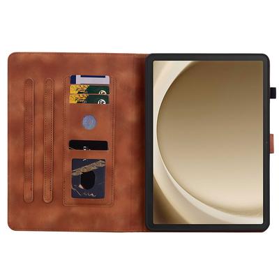 Husă pentru Samsung Galaxy Tab A9+ cu Sloturi pentru Carduri Anti-Cădere Imprimeu Piele PU Huse Tabletă