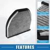 ABSOPRO Cabin Air Part X X for Mercedes and Benz AMG GT Polyurethane Gray Filter, Number 2128300318, 10.91" 10.04" 3.03", (2017-2021),