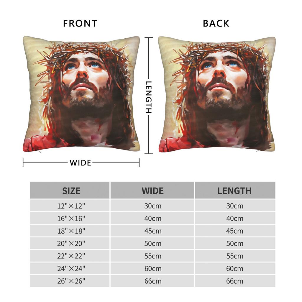 Cristo Jesus Kissenbezug Druck Kissenhülle Für Stuhl Sofa Heimdeko Retro Trendige Kissenbezüge