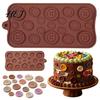 Multi Cavity Dessert Mold Button Silicone Mold, Food Grade Non Stick Chocolate Candy Making Casting Shape Baking Tray, Flexible Easy Release