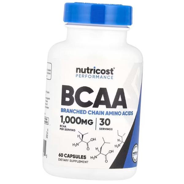 

ВСАА в капсулах, Performance BCAA 1000, Nutricost (28647001)