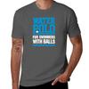 Water polo for swimmers with balls funny saying sport Waterpolo TShirt Work Wear Breathable Tee