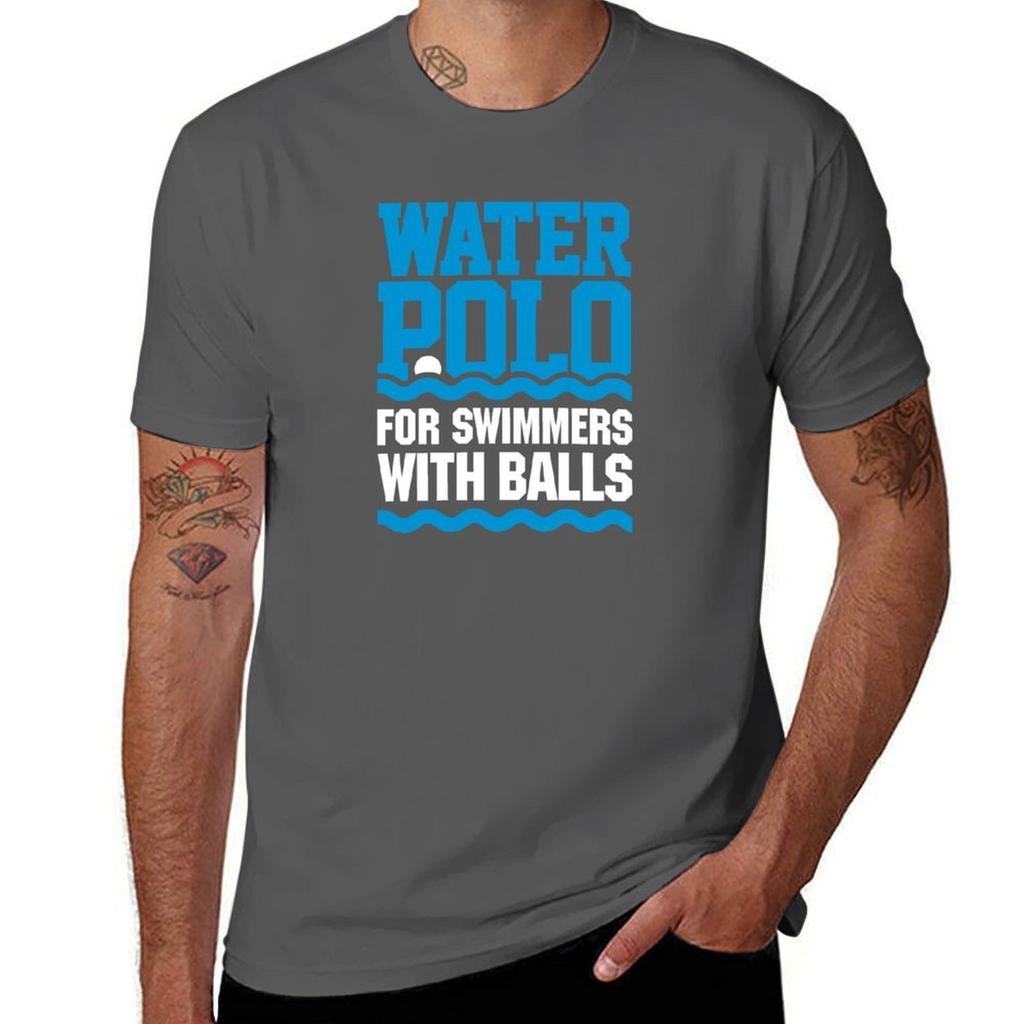 Water polo for swimmers with balls funny saying sport Waterpolo TShirt Work Wear Breathable Tee