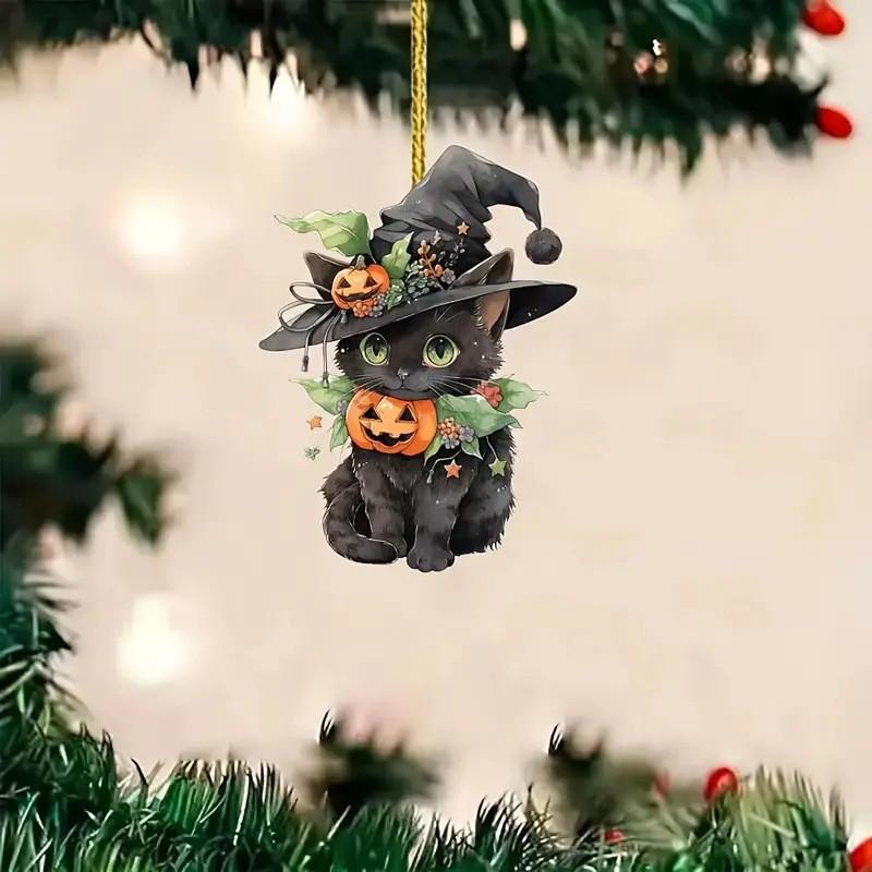 Pandantiv Auto Pisoi Desen Animat Halloween - Decorațiune Interioară de Sărbători