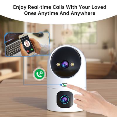 4K PTZ IP kamera 5G Wifi sledovací kamera Duální čočka Duální obrazovka Domácí automatické sledování Bezpečnostní kamera CCTV Baby Monitor