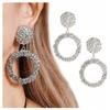 Fashionable Hoop Earrings With Cubic Zirconia