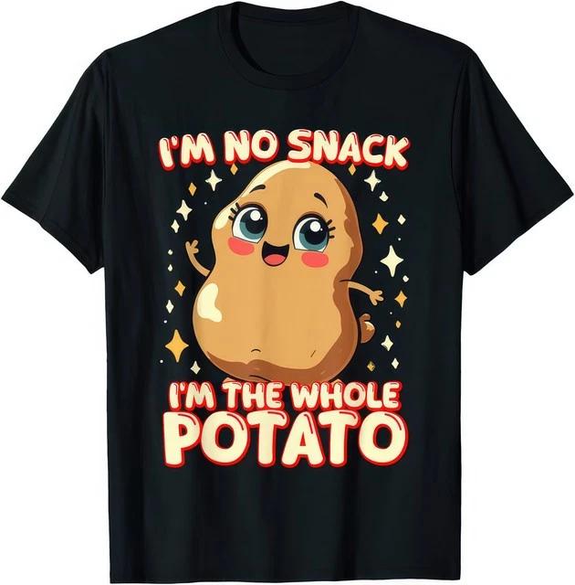 Im No Snack Im The Whole Potato Funny Meme Food Humor Graphic T Shirt 3XL