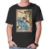 Unisex Crew Neck T-Shirt The Tiger And The Magpie Graphic Short Sleeve Casual Tee