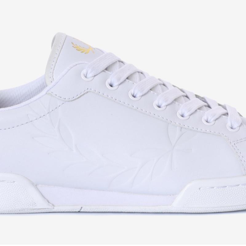 Fred Perry Tênis de Couro Unissex B722 Couro Sfpu2336321 100