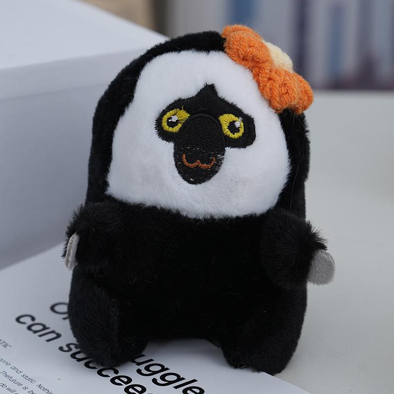 

Flower Colorful Monkey Plush Toy Keychain Fun Decorative Accessory Bags For помаранчевий