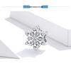 Yin Ziyun White Gold Snowflake S925 Silver Beads BSC368