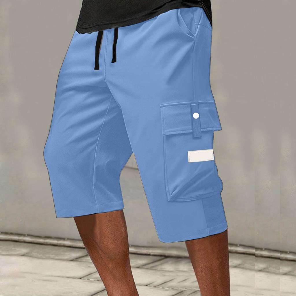 Men's Lace-up Sweatpants Men's Cargo Shorts Casual Pants