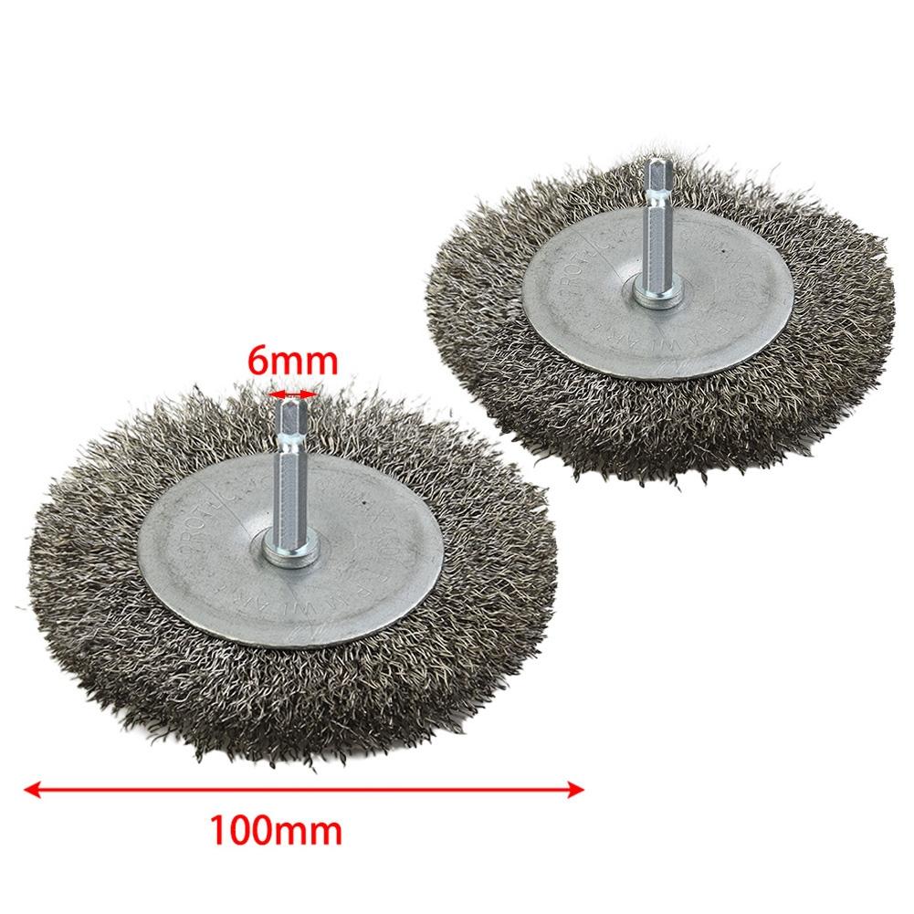 2pcs Electric Joint Brush Replacement Brush Wire Brush Set for EFB 400 Blister