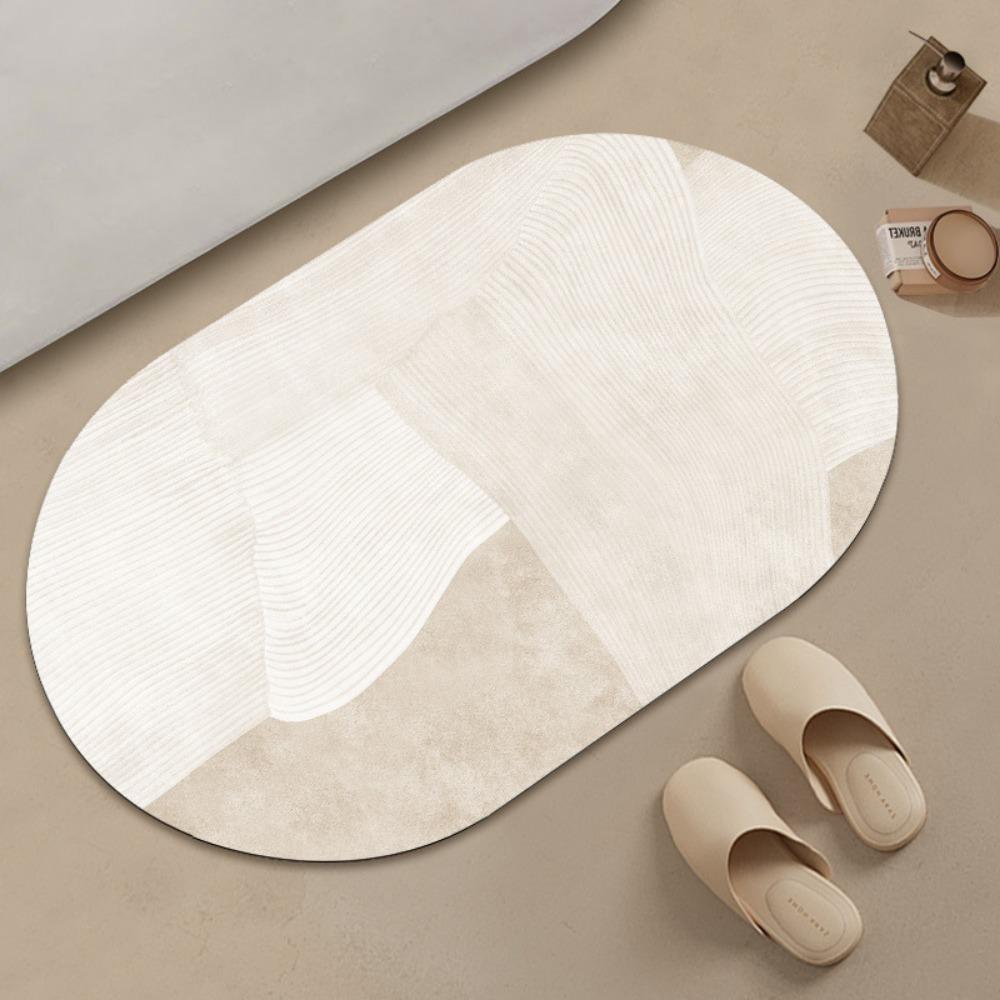

Japanese-style Bathroom Diatom Mud Floor Mat Water-absorbing Non-slip Foot Carpet 50*80cm