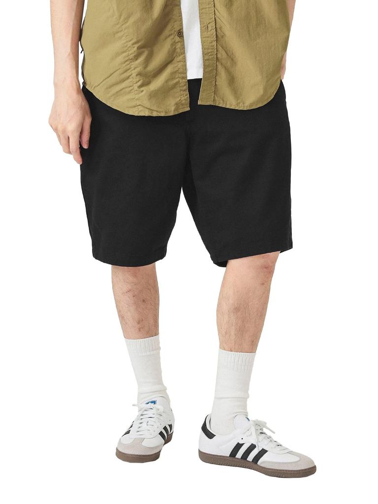Beams Men's Basic Chino Shorts, Black, Medium