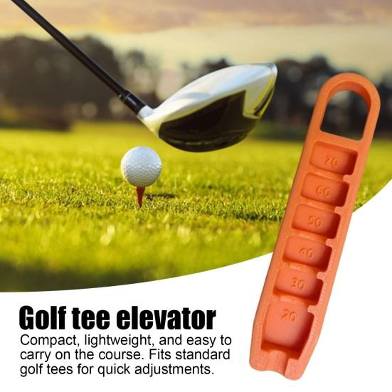Golf Tee Height Setter Tool with 6 Adjustable Settings Consistent Swings Accuracy Golf Swing Aid Fits Most Standard Tees Golf