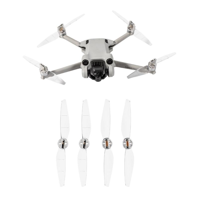 LED Flash Light Propellers for Mini 3 PRO Blades Props Cool Glowing Ring Paddle Blade Rechargeable Night Flying