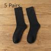 Men's Autumn and Winter Velvet Thickened Warm Middle Aged and Elderly Long Socks