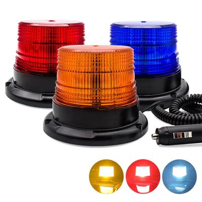 12V Car Strobe Light Emergency Car Rotating Traffice Indication Car Flash Beacon LED Light With Magnetic Base For Auto Security