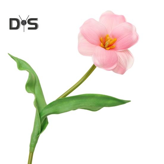 Simulated Tulips Bouquet Realistic Fake Flowers Home Decor Artificial Tulip Arrangement with Bendable Stems
