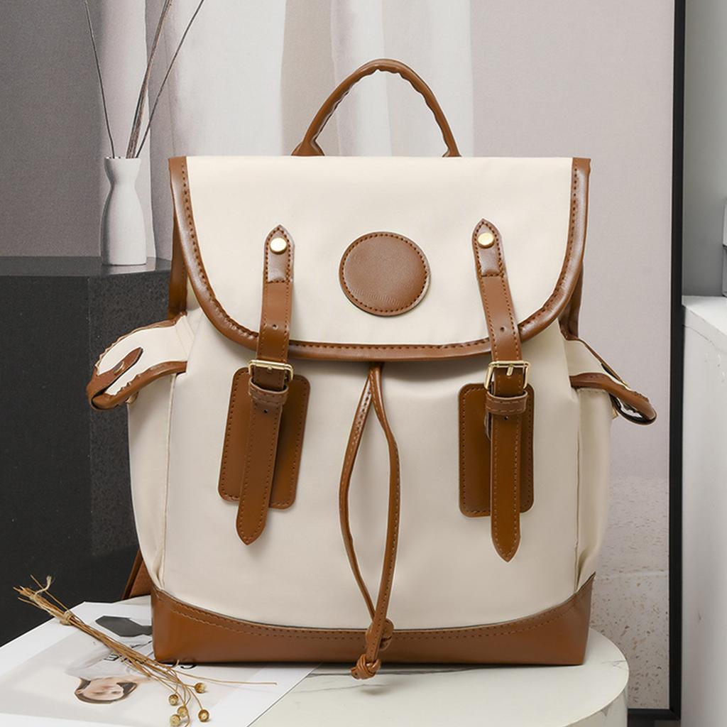 Women's Backpack Oxford Cloth Contrasting Color Large Capacity Backpack Casual Lightweight Single Shoulder Travel Backpack