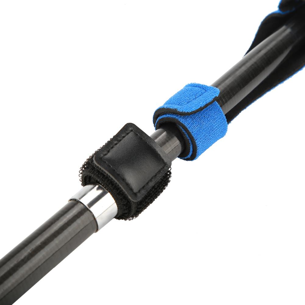 Expandable Neoprene Fishing Pole Sleeve Cover Glove Protector Cap   Rod Strap Set (Blue)