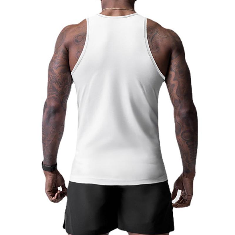 Men's Thin Summer Fitness Trackless Bottom Vest Comfortable and Cool Sweatshirt