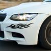 2 st Bildekal Dekaler Eldflamma Klistermärke Bil Auto Reflekterande Skydd Repor Flamma Dekaler Bil Styling Dekaler Tillbehör