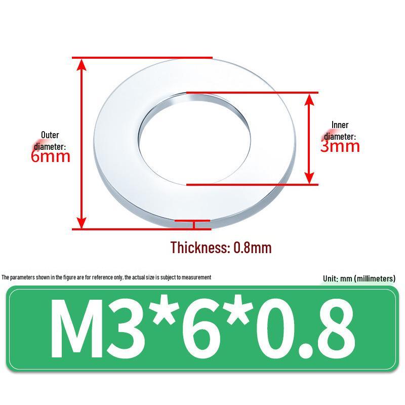 Extra Large Galvanized Metal Flat Washer (Sizes M1.6-M14)
