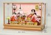 Hina Doll Case Decoration Hina Doll Cherry Blossom Pattern Back Five Person Case Decoration Komachi W63 X D38 X H44cm