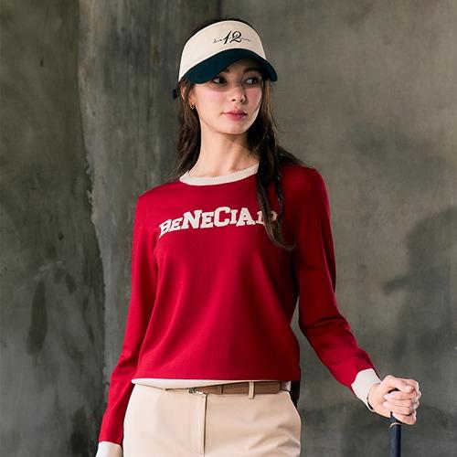 Venezia 12 Logo Contrast Knit Red Free/Free