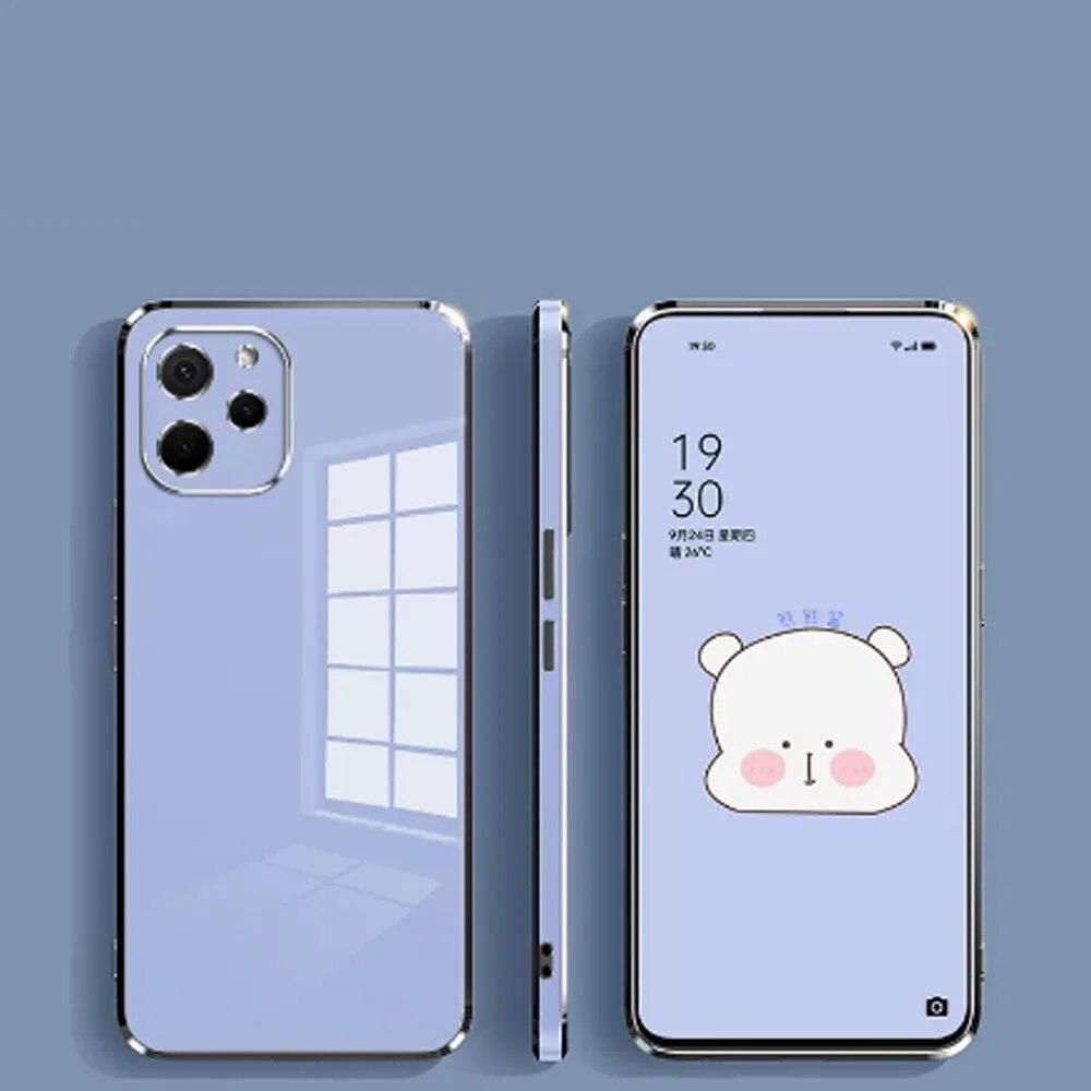 Huawei Nova Y61 uchun g'ilof Huawei nova Y90 Nova Y70 NOVA Y70 Plus nova y60 uchun telefon g'ilofi Konfetga o'xshash zarbaga chidamli qopqoq elektroplatali 6D