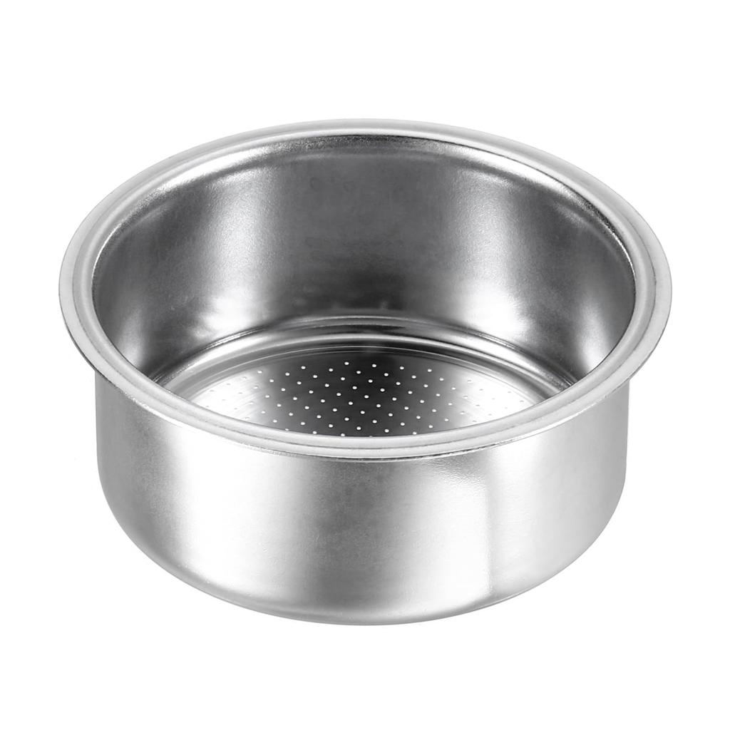 Uxcell 1pc 51mm Coffee Filter Stainless Steel Reusable Espresso Coffee Machine Bowl Basket Replacement Basket, 2-Cup
