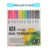 "Multi-Color Double-Headed Watercolor Pen Set for Students, Comics, and Drawing"