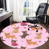 1pc Chihuahua Pattern Chair Carpet for Office, Non-slip, Soft and Durable Office Rug, Perfect for Office Yy251227134