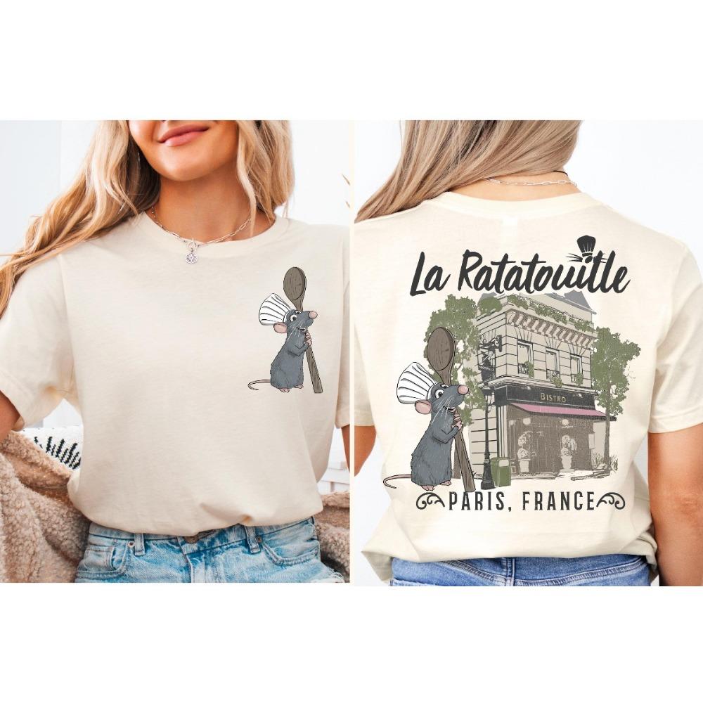 La Ratatouille Shirt Disney Remy Sweatshirt Restaurant Bistro Shirt Little Chef Mouse Tee M
