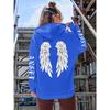 Beautiful Angel Wings Women's Hoodie Warm and Comfortable Casual Hoodie Fashion Classic Street Outdoor Sports Hoodie Loose